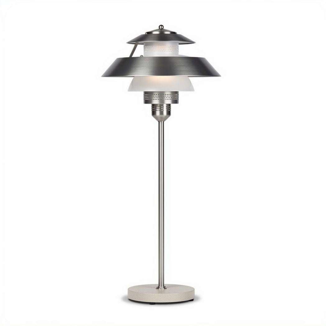 Lâmpada de mesa em metal e plástico com design moderno 45 x 30 x 30cm